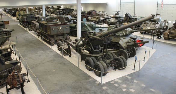 View of the vehicle hall