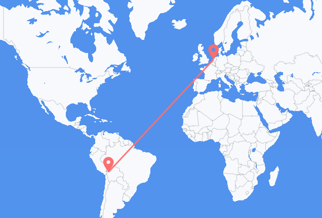 La Paz to Amsterdam