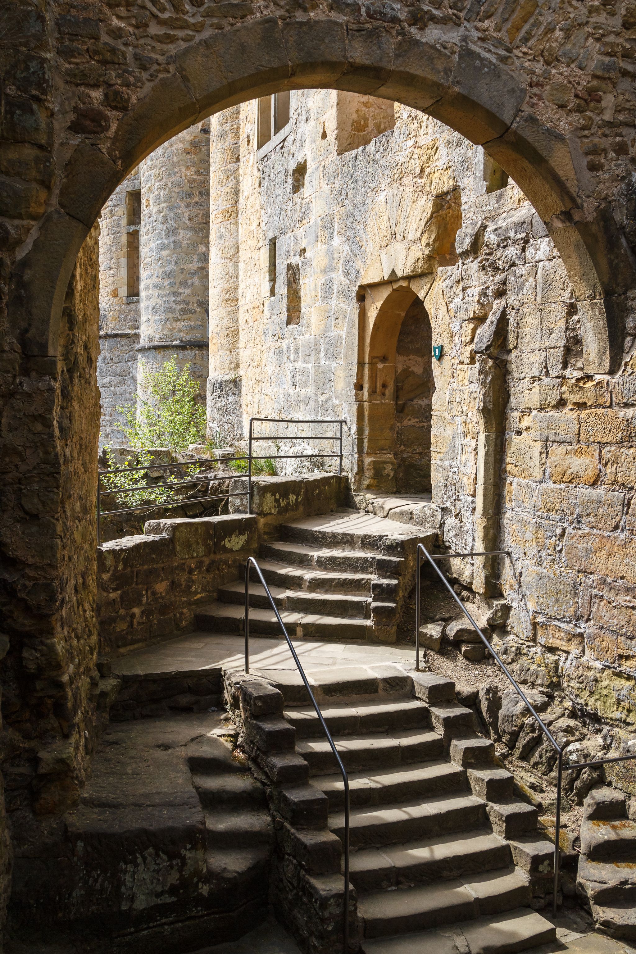 photo of ruins of the medieval beaufort castle, Luxembourg