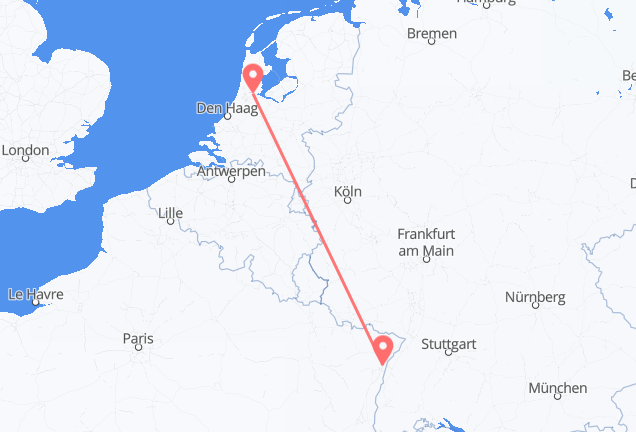 Strasbourg to Amsterdam
