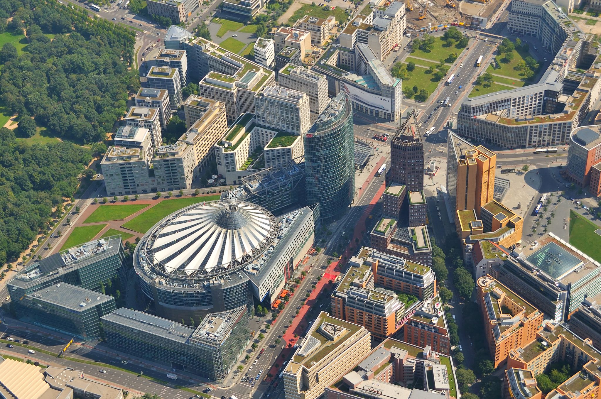 Photo of aerial view of Potsdamer Platz, Berlin ,Germany.