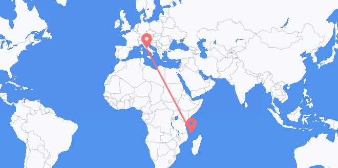 Коморы в Италию