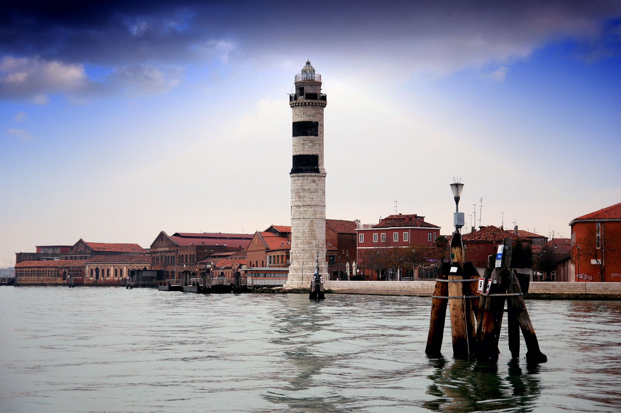 photo of view of Historic lighthouse in Murano, Venice.,Murano italy