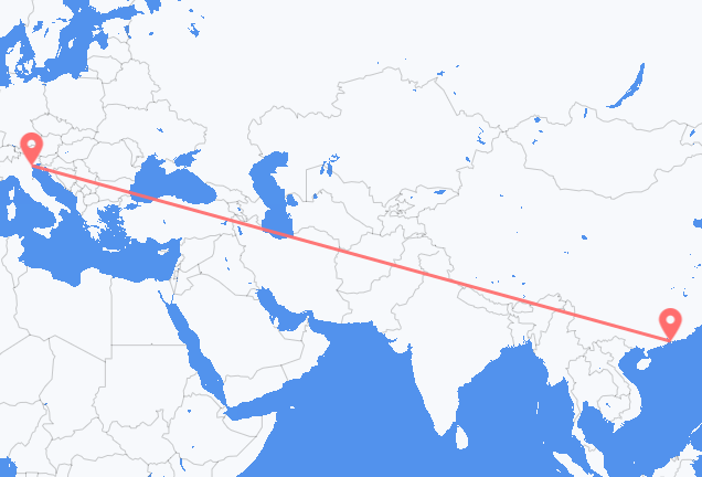 Shenzhen to Venice