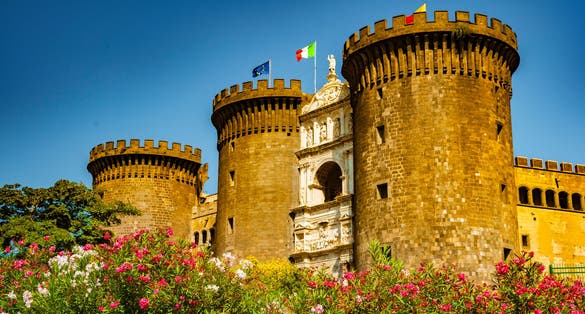 photo of The medieval castle of Maschio Angioino or Castel Nuovo (New Castle), Naples, Italy.