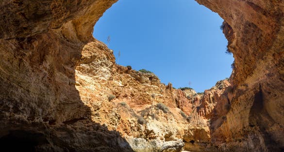 Photo of  benagil cave in Portimao, Portugal.