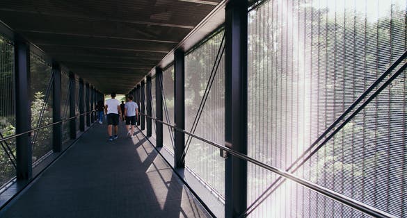 sights of Luxembourg city bridges and streets elevator