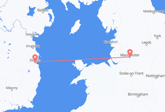 Dublin to Manchester