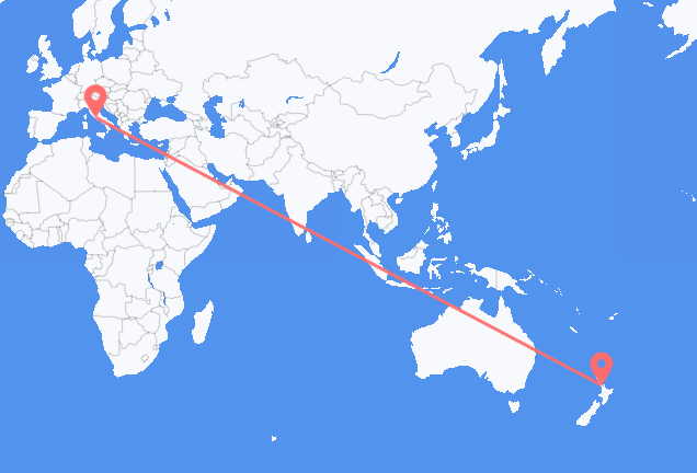 Auckland to Rome