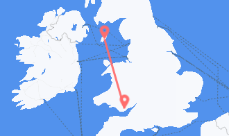 the Isle of Man to Wales
