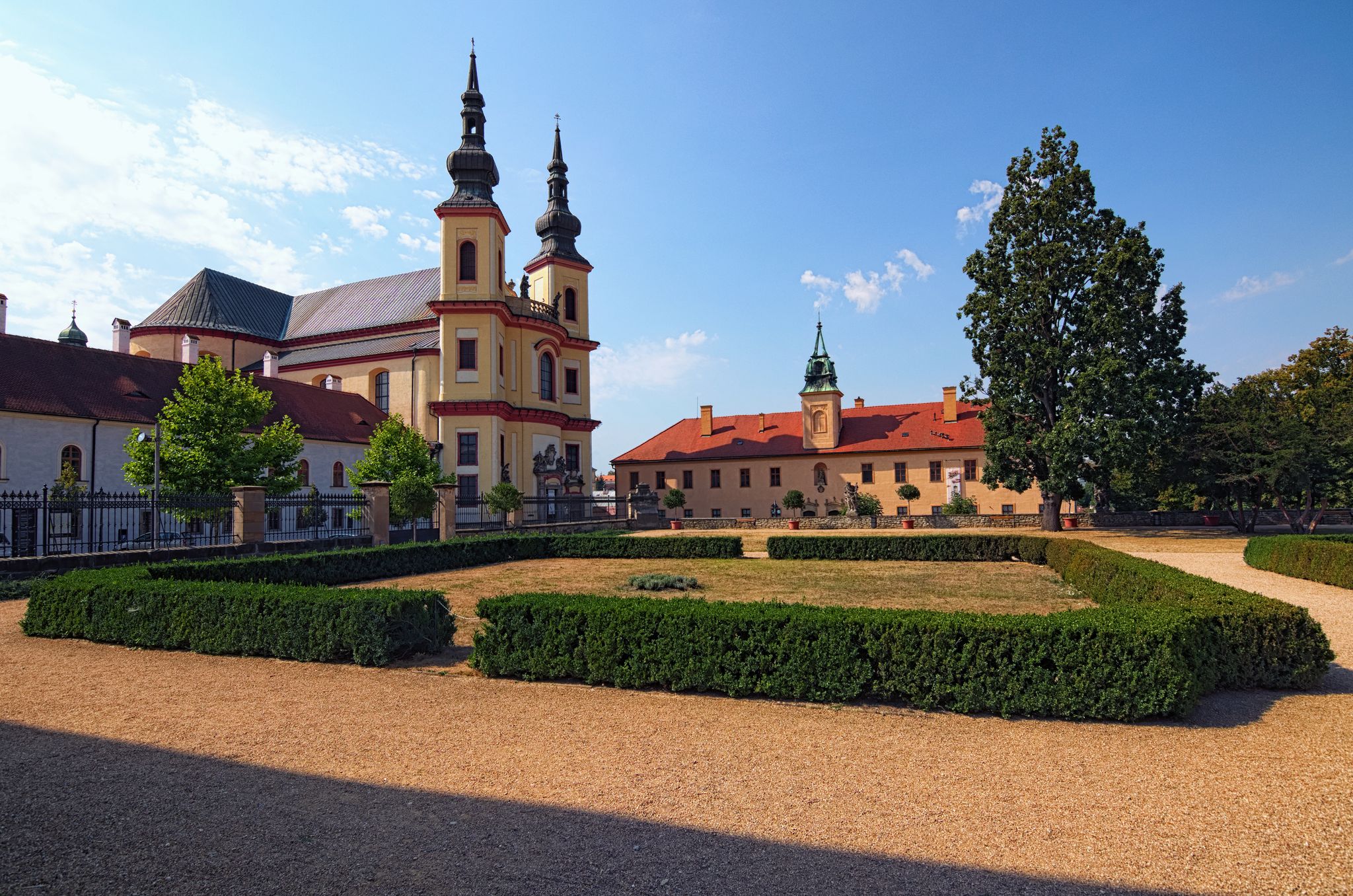 Photo of Piarist Church of the Discovery is baroque church was built 1714 and 1725 by Italian architect Giovanni Battista Alliprandi, Litomysl, Czech Republic.