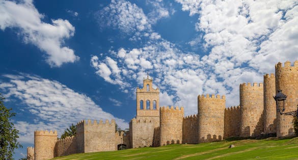 Photo of Medieval Walls in Avila, UNESCO site, Castile and Leon, Spain.