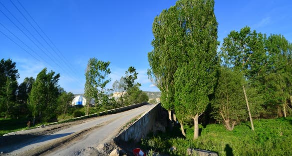 photo of view of The Historical Calca Bridge, located in Kütahya, Turkey, was built in the 17th century.