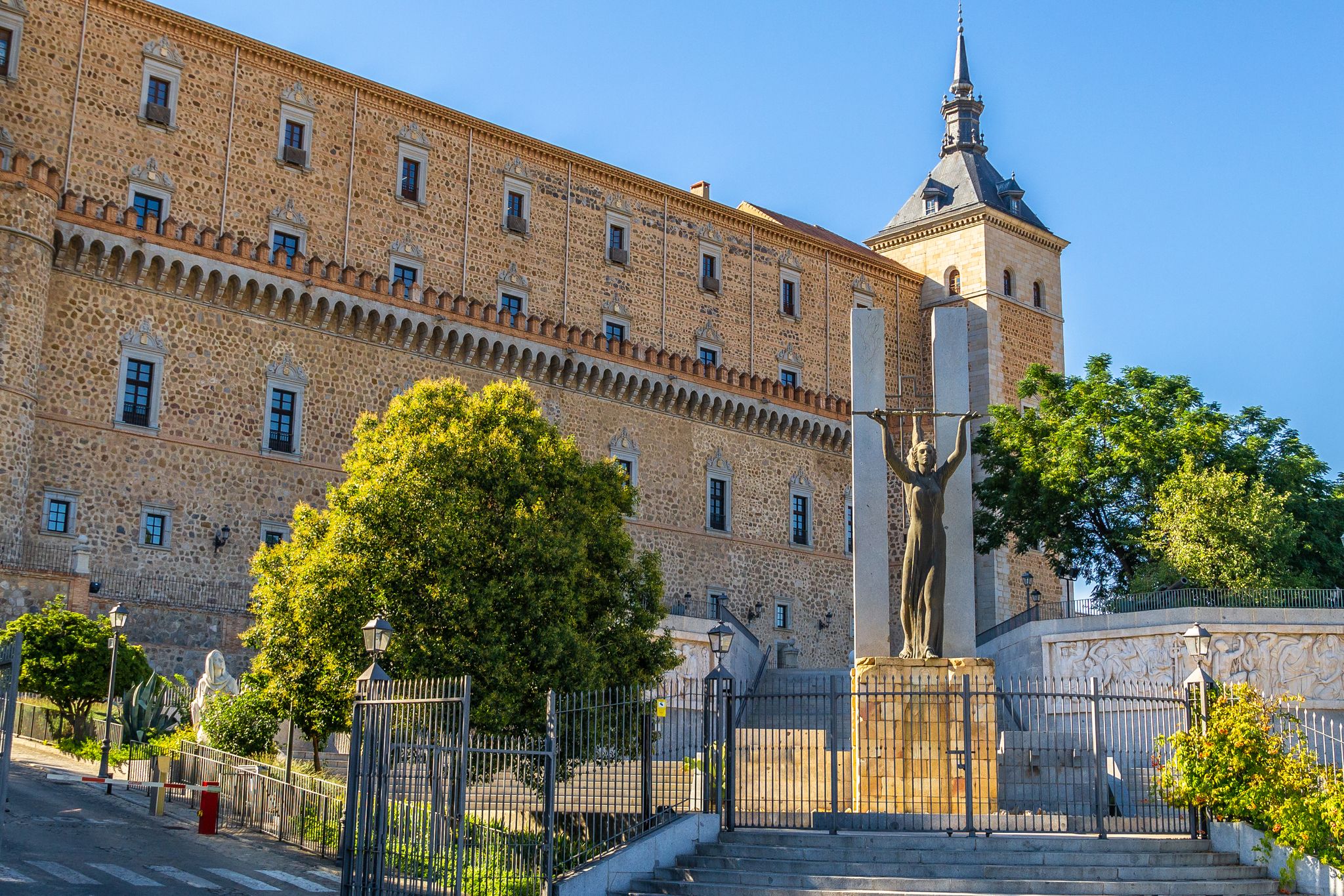 Photo of Angular view of famous "Alcázar". Toledo. Spain.