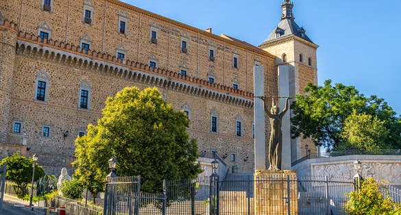 Photo of Angular view of famous "Alcázar". Toledo. Spain.