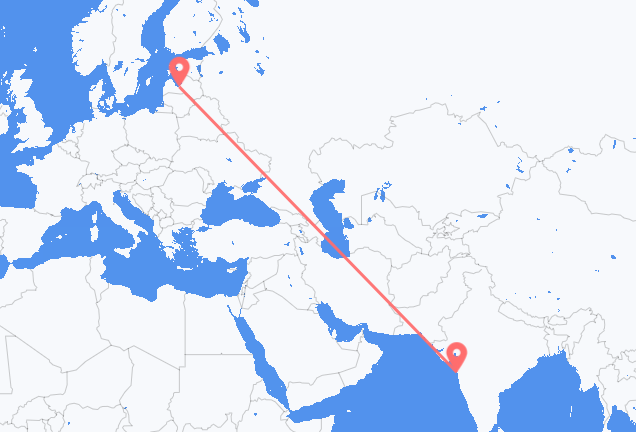 Mumbai to Riga
