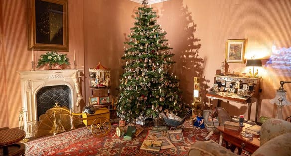 Salzburg Christmas Museum or Salzburger Weihnachtsmuseum. Christmas Museum located in Mozartplatz square in the old part of Salzburg city, Austria.