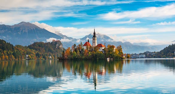 Photo of Bled , Slovenia .
