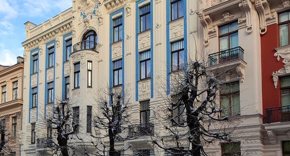 Art Nouveau buildings in Riga