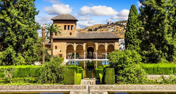 Photo of Partal Palace in La Alhambra,Granada (Andalusia), Spain.