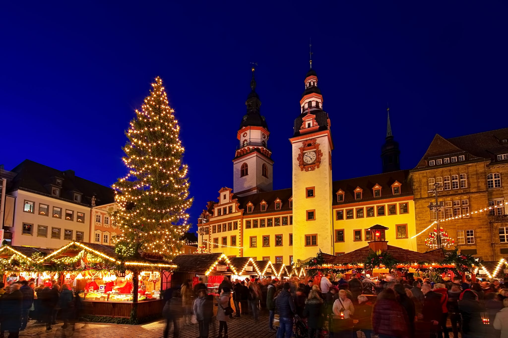 Photo of Chemnitz christmas market in Germany .