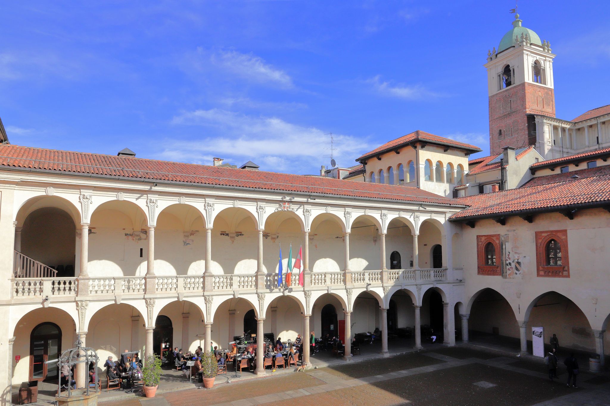 HISTORIC PALACES IN NOVARA CITY IN ITALY IN EUROOPE