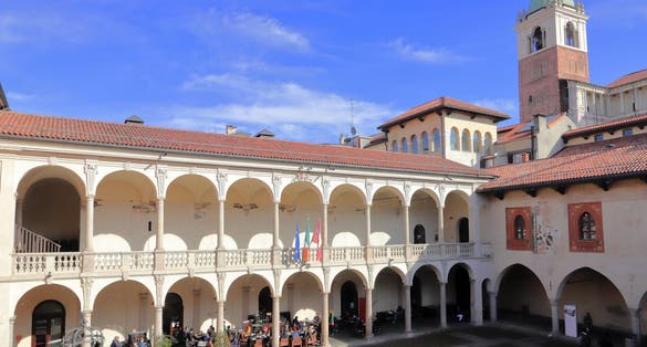 HISTORIC PALACES IN NOVARA CITY IN ITALY IN EUROOPE