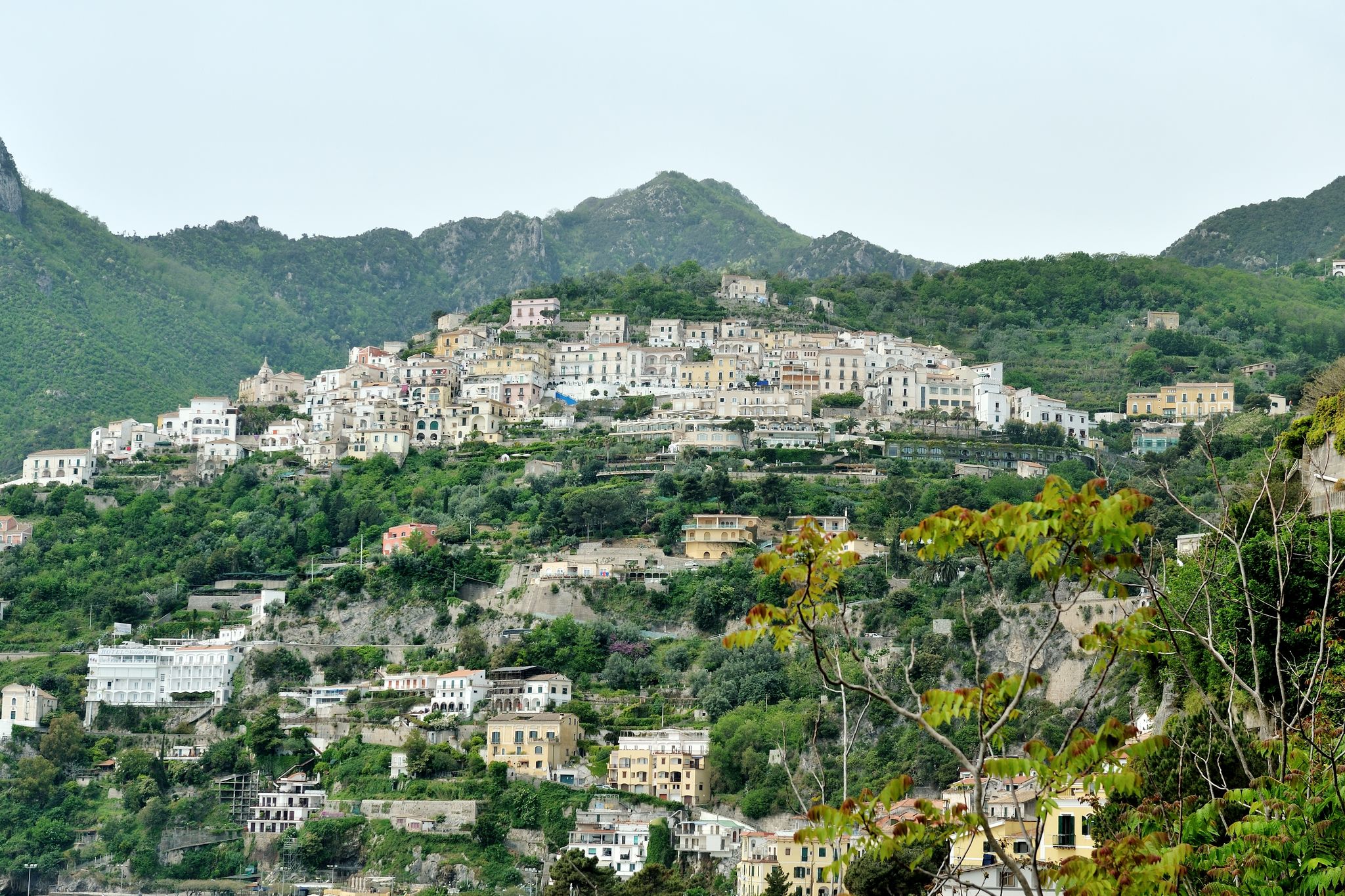photo of Albori it's a part of Vietri sul Mare, for its picturesque location is included in the category of the most beautiful villages of Amalfi Coast, Italy.