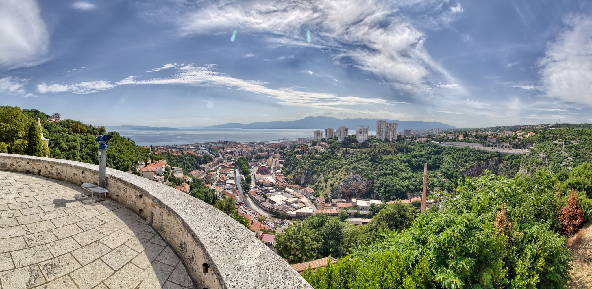Photo of panoramic view from Trsat Castle ,Croatia.