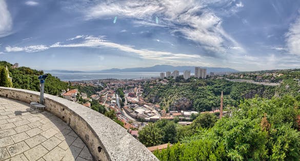 Photo of panoramic view from Trsat Castle ,Croatia.
