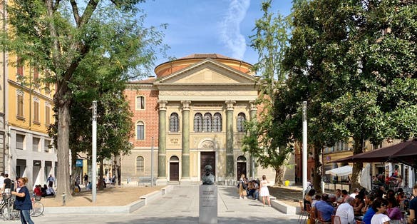 Piazza Giuseppe Mazzini in Modena, Italy.