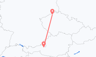 Train tickets from Leogang to Ústí Nad Labem