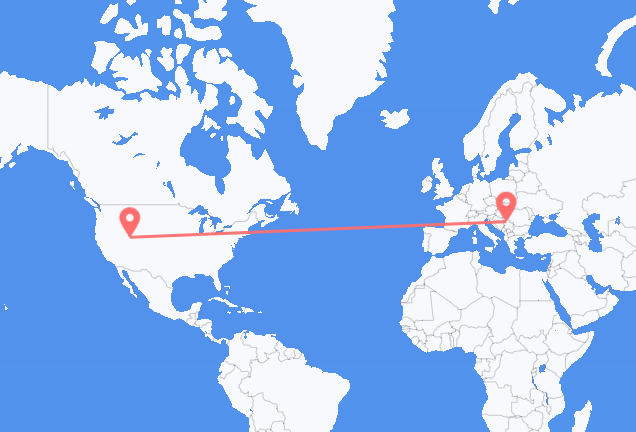 Salt Lake City to Belgrade