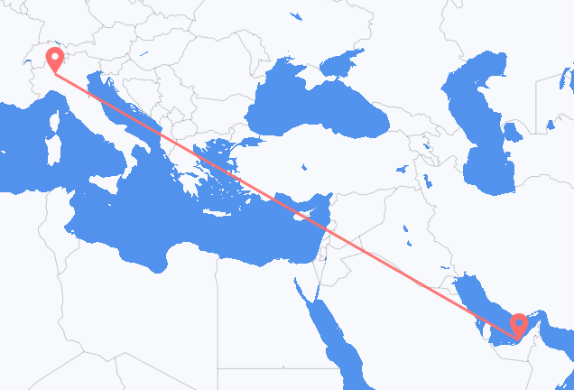 Abu Dhabi to Milan