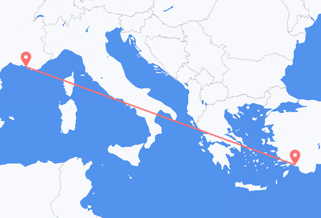 Dalaman to Marseille