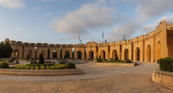 Photo of entrance of Ta' Qali National park of Malta.