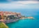 Photo of aerial spring cityscape of capital of Corfu island, Greece.