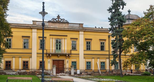 photo of Archiepiscopal Palace in Eger city center, Hungary .