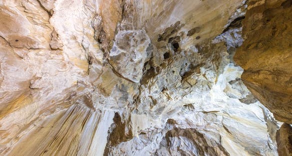 Photo of Harmanecka Cave dome wide angle shot, Slovak Republic.