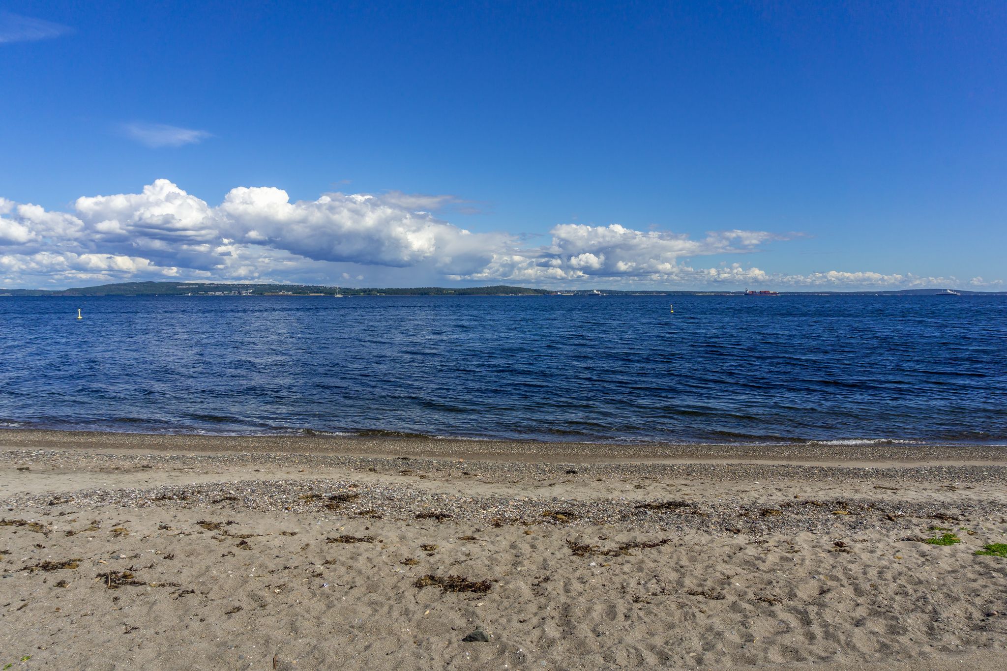 Tivoli beach in Karljohansvern, Horten, Norway.