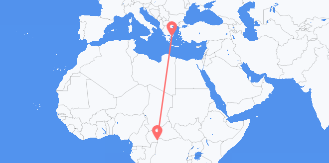 Central African Republic to Greece