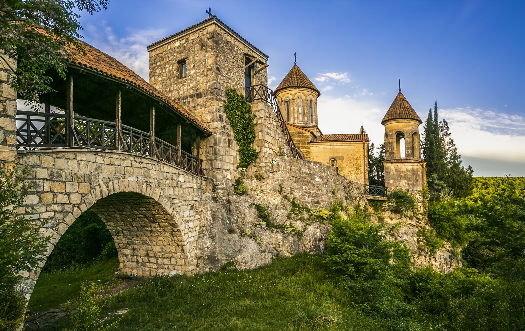Photo of Motsameta monastery near Kutaisi, Georgia.