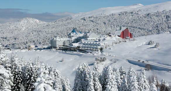 photo of the Uludag Mountain ski resort in Bursa,Turkey.