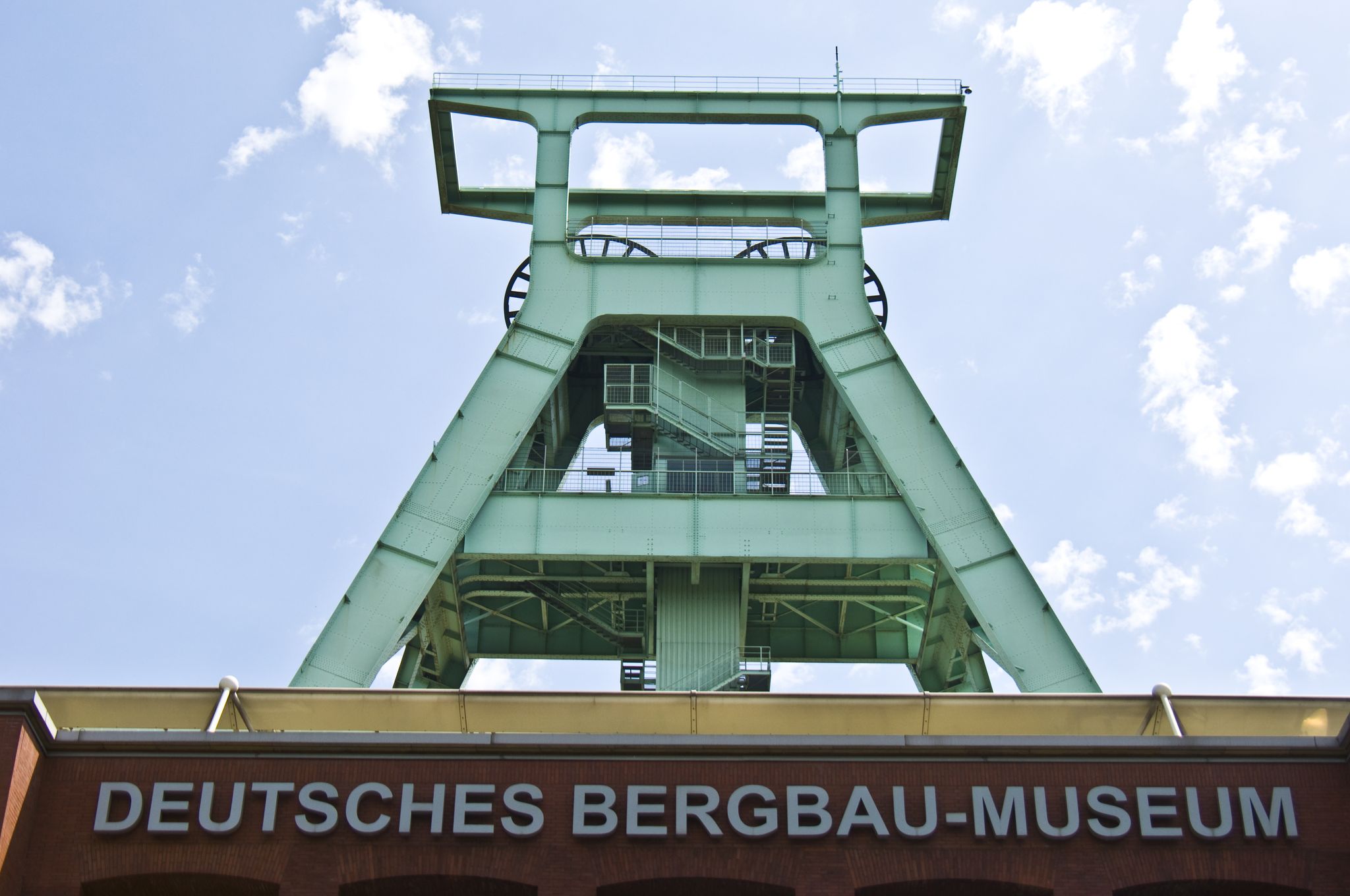Bochum, Germany. Industrial heritage of Ruhr region. Former coal mine, currently German Mining Museum.