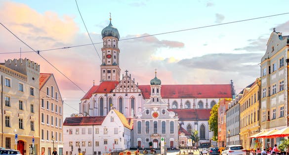 photo of view  of Old city of Augsburg, Germany.