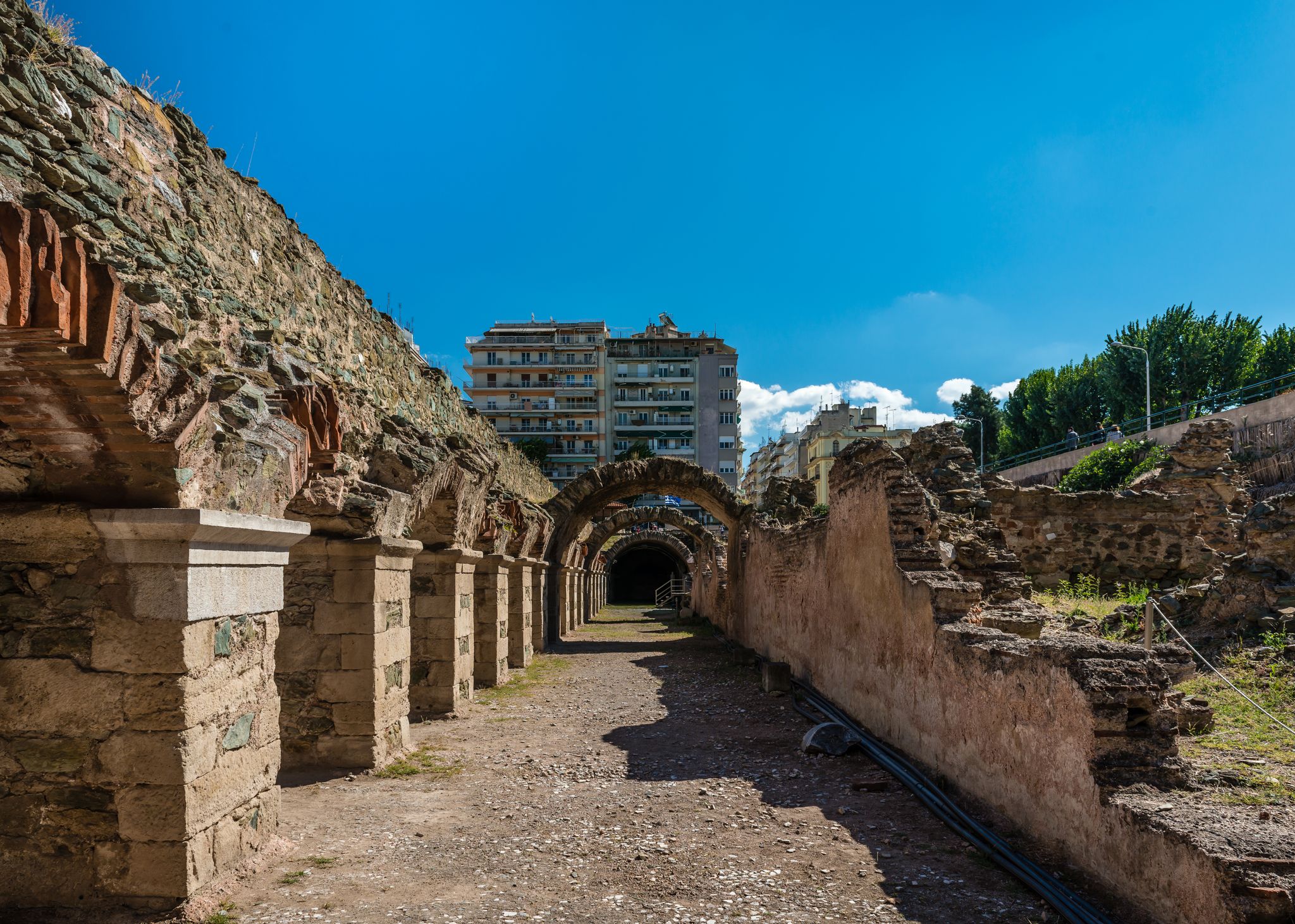 photo of Now and then: The Cryptoporticus corridor in the Roman Forum of Thessaloniki, Greece.