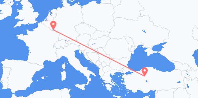 Luxemburg nach die Türkei
