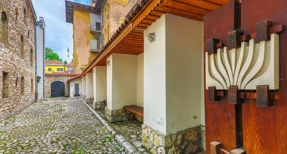 photo of view of Sarajevo synagogue, Sarajevo, Bosnia and Herzegovina.