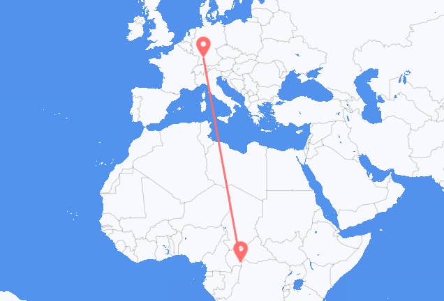 Bangui to Stuttgart