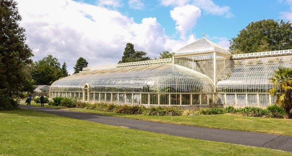 Photo of one of the greenhouses in the National Botanic Gardens, Dublin.